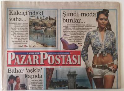 Posta Gazetesi Pazar Postası Eki 9 Nisan 2006 - Erken Petekkaya Röportajı , İstanbulda Lale Zamanı GZ28040 - 1