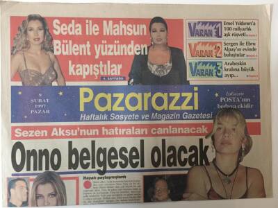 Posta Gazetesi Pazarazi Eki 9 Şubat 1997 - Arabeskin Kralı Orhan Gencebaya Mustafa Sandaldan Büyük Ayıp GZ26104 - 1
