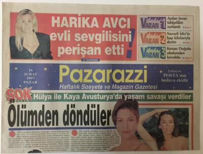 Posta Gazetesi Pazarazzi Eki 16 Şubat 1997 - Tarkan Ve Sezen Aksudan Bomba Proje GZ26112 - 1