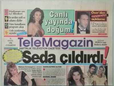 Posta Gazetesi Tele Magazin Eki 21 Eylül 1996 Hülya Avşar Bu Çocuğu Zengin Edecek -GZ37378 - 1