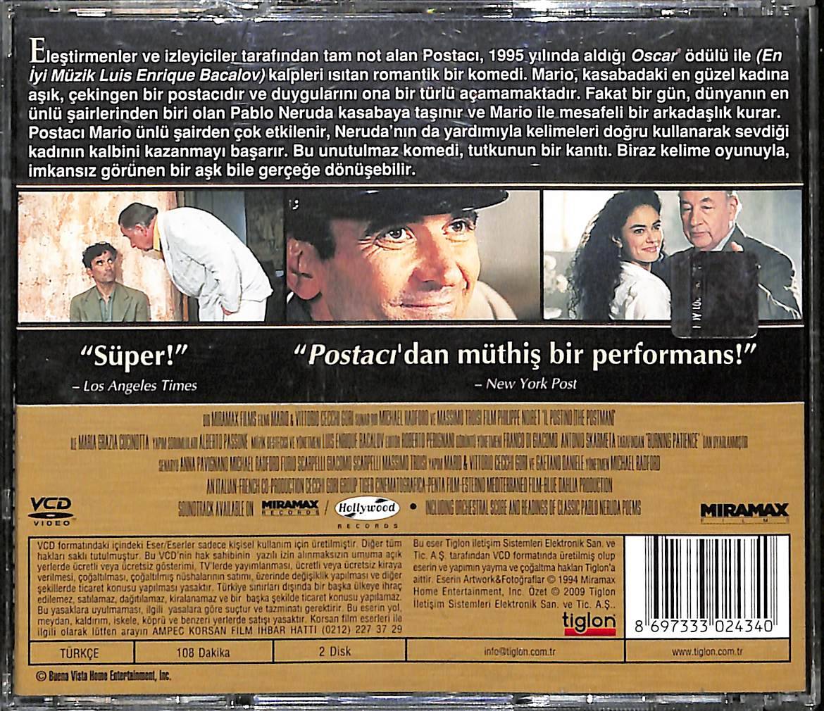 Postacı - Il Postino The Postman (1994) Orjinal VCD Film VCD28068 - 2