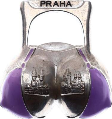 Praha (Prag) Bikini Formunda Metal Eski Açacak AKS1287 - 1