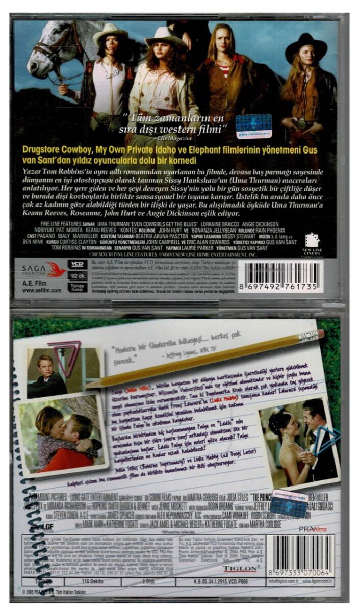 Prens ve Ben Dişi Kovboylar da Hüzünlenir 2 Adet VCD Film VCD219 - 2