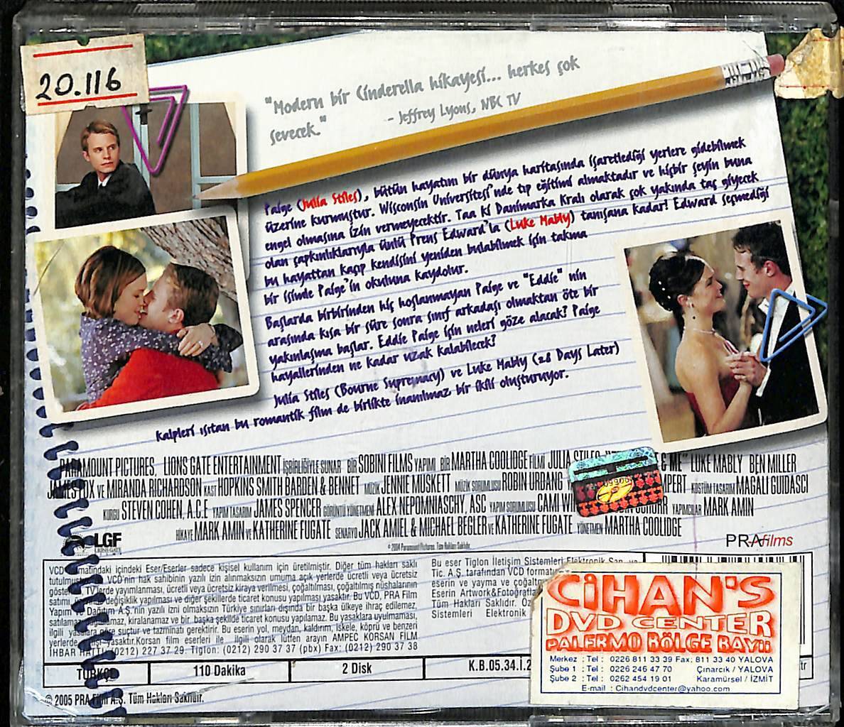 Prens Ve Ben VCD Film VCD15016 - 2