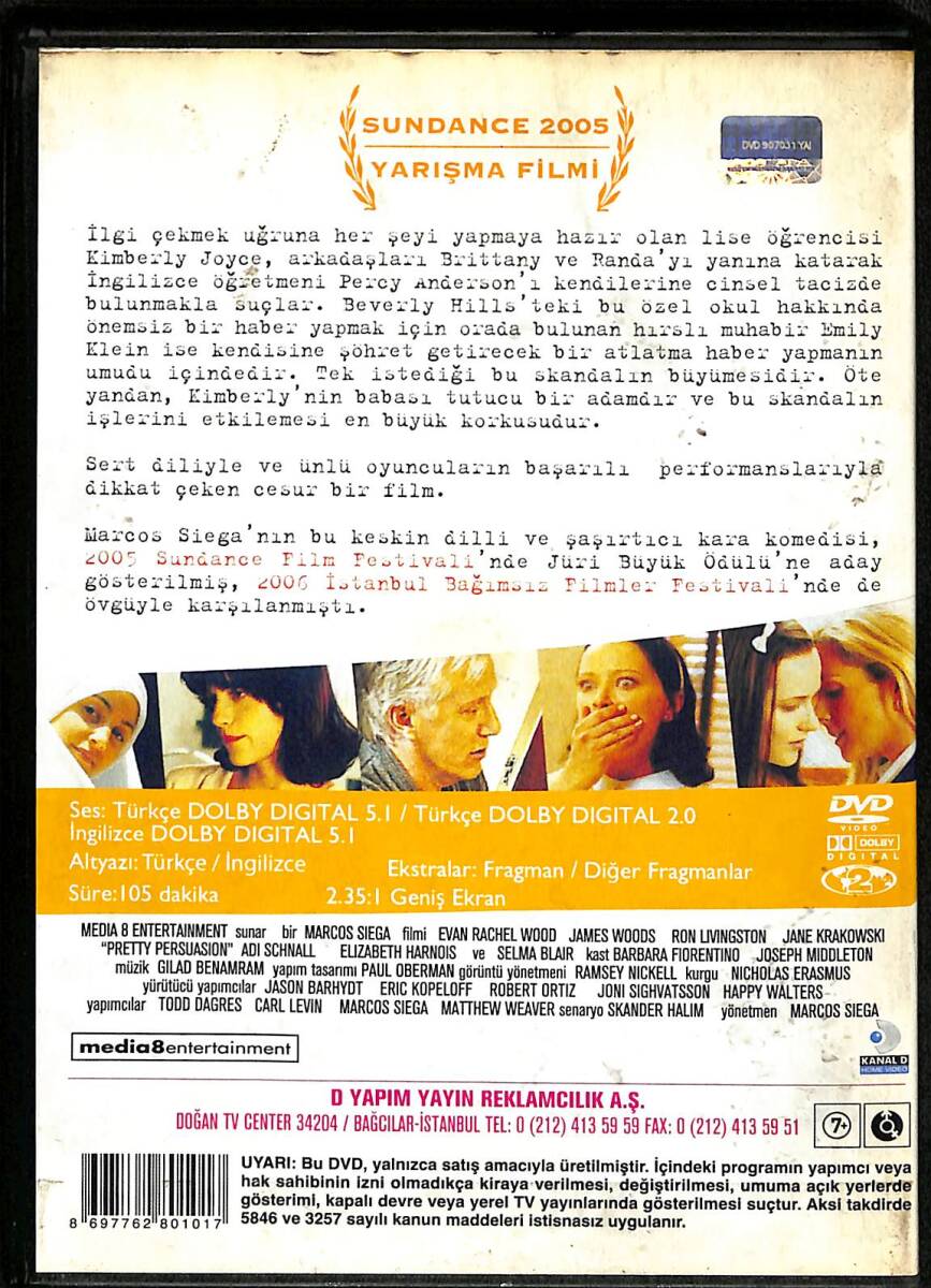 Pretty Persuasion - Belalı Oyun DVD Film (İkinci El) DVD2532 - 2