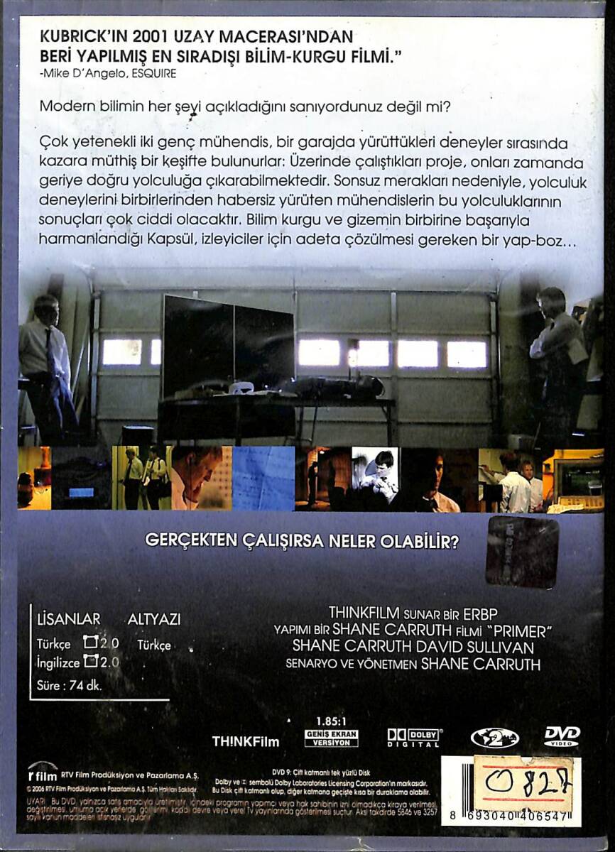 Primer - Kapsül DVD (İkinci El) DVD2727 - 2