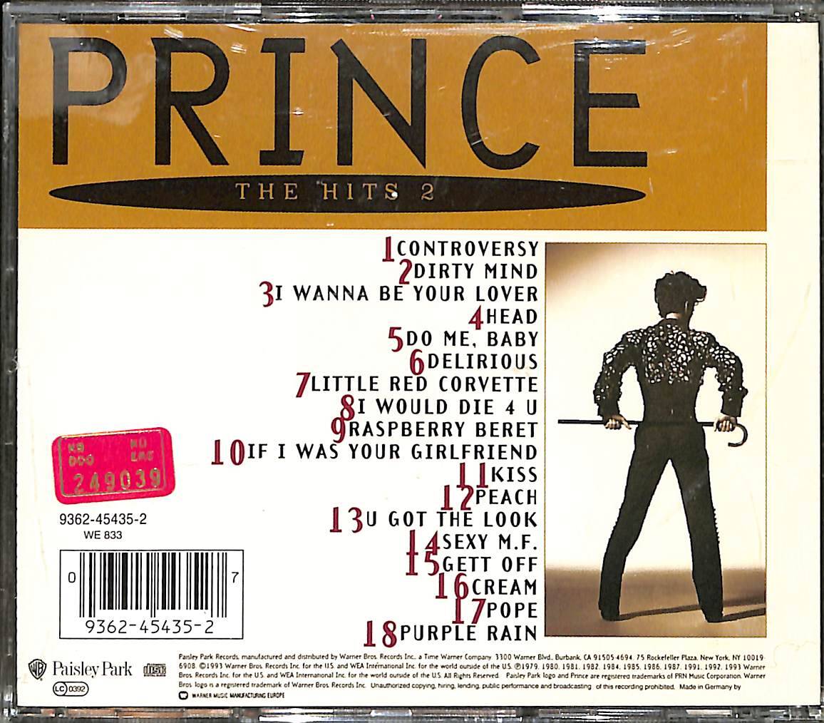 Prince The Hits 2 CD (İkinci El) CD5415 - 2