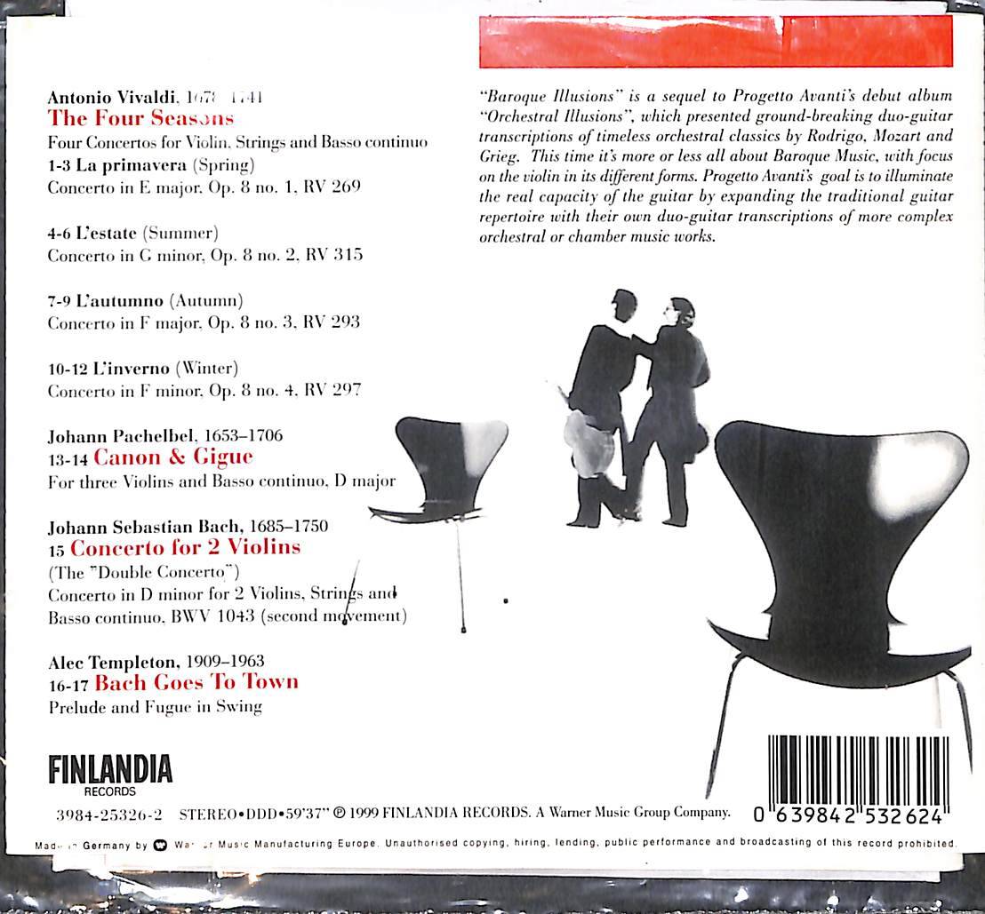 Progetto Avanti - Baroque Illusions CD (İkinci El) CD5736 - 2