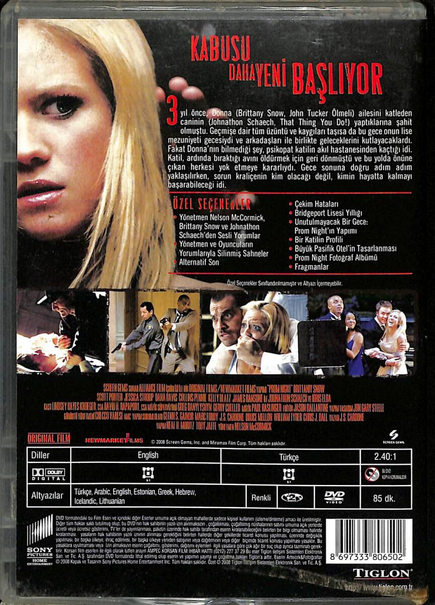 Prom Nıght - Dehşet Gecesi Film (İkinci El) DVD2540 - 2
