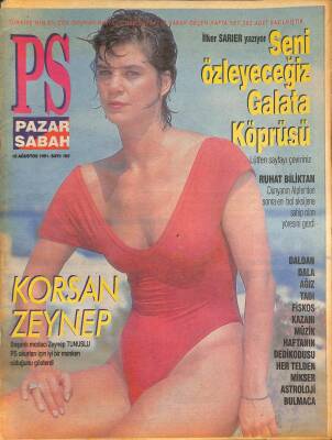 PS Magazin Dergisi 18 Ağustos 1991 Sayı 102 - Seni Özleyeceğiz Galata Köprüsü NDR78077 - 1