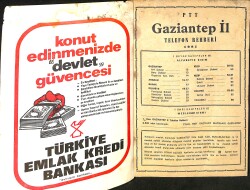 PTT Gaziantep İli Telefon Rehberi 1981 NDR99581 - 2
