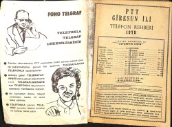 PTT Giresun İli Telefon Rehberi 1978 NDR99568 - 2