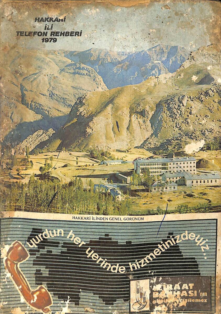 PTT Hakkari İli Telefon Rehberi 1979 NDR99576 - 1