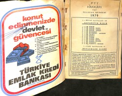 PTT Hakkari İli Telefon Rehberi 1979 NDR99576 - 2