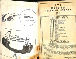 PTT Kars İli Telefon Rehberi 1981 NDR99573 - 2