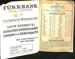 PTT Niğde İli Telefon Rehberi 1982 NDR99582 - 2