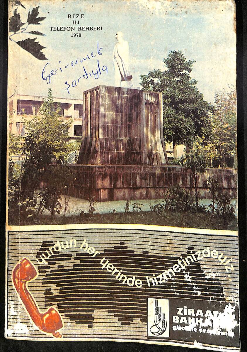 PTT Rize İli Telefon Rehberi 1979 NDR99570 - 1