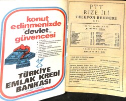 PTT Rize İli Telefon Rehberi 1979 NDR99570 - 2