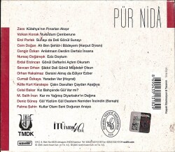 Pür Nida - İTÜ Türk Musikisi Devlet Konservatuarı 40. Yıl Özel Albümü 1 CD (İkinci El) CD4053 - 2