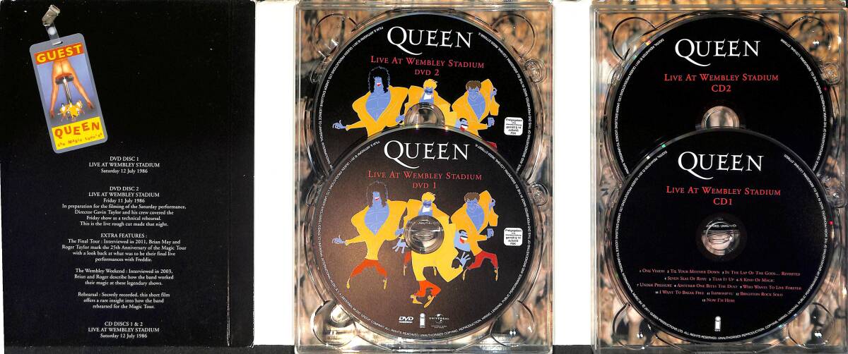 Queen Live At Wembley Stadium - 25 th Anniversary Edition - 2 DVD + 2 CD (İkinci El) DVD2691 - 2