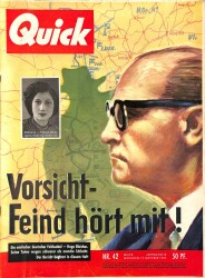 Quick Magazine 19 October 1957 - Hugo Bleicher, Odile Mallet, Britta Adenauer NDR85492 - Gökçekoleksiyon