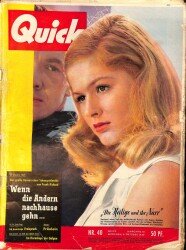 Quick Magazine 5 October 1957 - Agnes Günther, O.W.Fischer NDR85494 - Gökçekoleksiyon