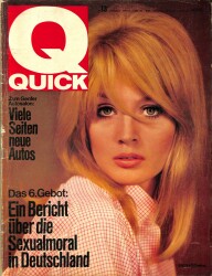 QUICK Nr. 13 27 Marz 1966 - Kapak Jacqui Stevens NDR83606 - Gökçekoleksiyon