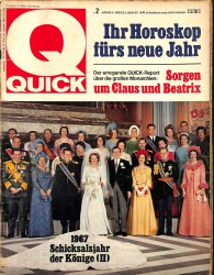 QUICK Nr. 2 8 Januar 1967 - 1967 Schicksalsjahr Der Könige 2 NDR83590 - Gökçekoleksiyon