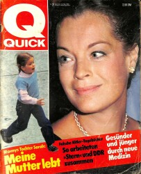 QUICK Nr. 21 19 Mai 1983 - Romys Tochter Sarah, Petra Kekky, Hilde Kulbach NDR83693 - Gökçekoleksiyon