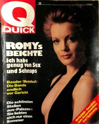 QUICK Nr. 22 22 Mai 1975 - Carl Spitzweg, Romys Beichte NDR83705 - Gökçekoleksiyon