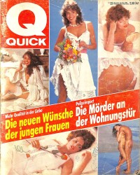 QUICK Nr. 23 30 Mai 1984 - Alain Delon, Nathalie Baye NDR83663 - Gökçekoleksiyon