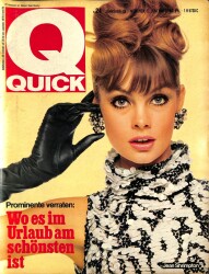 QUICK Nr. 24 12 Juni 1966 - Jean Shrimpton, Rock Hudson, Marianne Koch, Luis Trenker NDR83672 - Gökçekoleksiyon