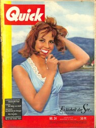 QUICK Nr. 24 15 Juni 1957 - Gerlinde Locker, Henri Spaak, Nina Diyer NDR83636 - Gökçekoleksiyon
