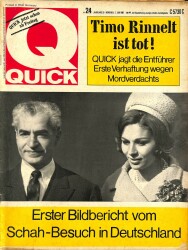 QUICK Nr. 24 7 Juni 1967 - Erster Bildbericht Vom Schah Besuch In Deutschland NDR83607 - Gökçekoleksiyon