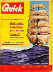 QUICK Nr. 37 13 September 1958 - Nadja Tiller, Zum Titel NDR83633 - Gökçekoleksiyon