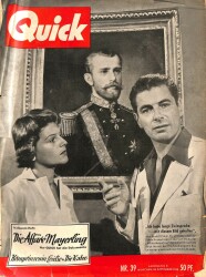 QUICK Nr. 39 24 September 1955 - Tony Curtis, Eva Leiter NDR83726 - Gökçekoleksiyon