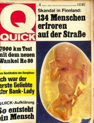QUICK Nr. 4 24 Januar 1968 - Ich War Der Erste Geliebte Der Bnak Lady NDR83608 - Gökçekoleksiyon