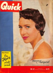 QUICK Nr. 42 15 October 1955 - Prinzessin Margaret NDR83720 - Gökçekoleksiyon