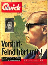 QUICK Nr. 42 19 October 1957 - Georg Und Ulla Britta Adenauer NDR83637 - Gökçekoleksiyon