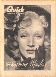 QUICK Nr. 45 5 November 1950 - Maria Magdaiena, Shelley Winters NDR83885 - Gökçekoleksiyon
