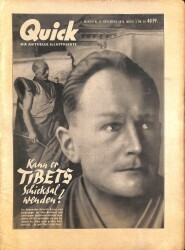 QUICK Nr. 46 12 November 1950 - Dalai Lama, Heinrich Harrer NDR83884 - Gökçekoleksiyon