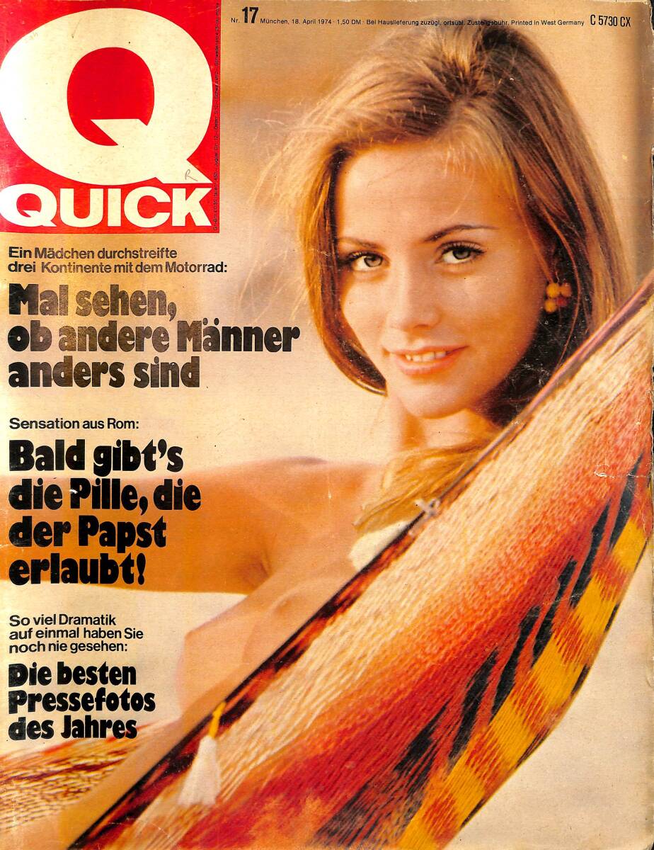 QUICK – Nr.17 – 18 April 1974 – Die rote Kaiserin von China – Bald gibt's die Pille, die der Papst erlaubt! NDR100825 - 1