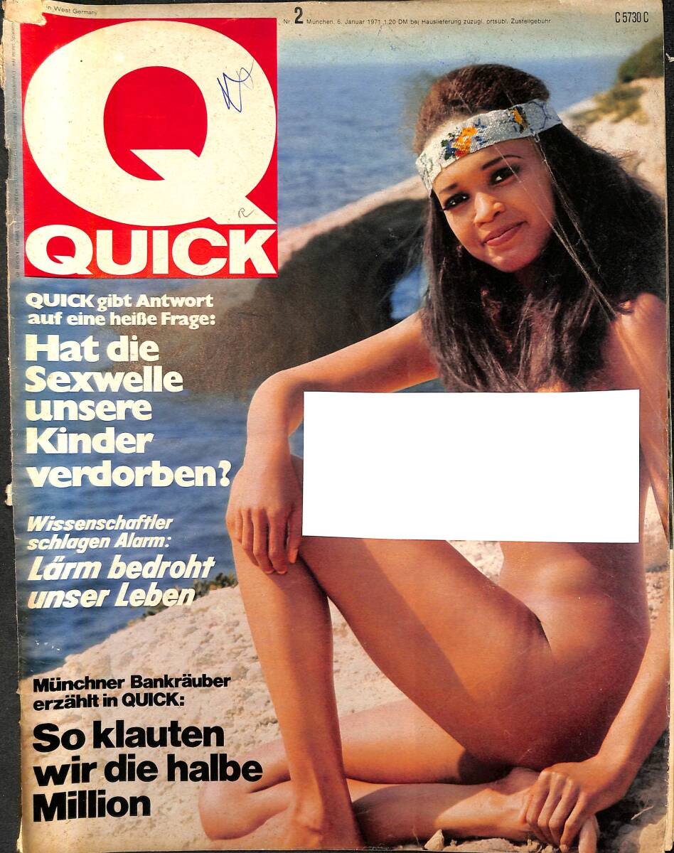 QUICK – Nr.2 – 6 Januar 1971 – Die letzten Tage der Mafia – Telefonistin Anni Brender NDR100843 - 1
