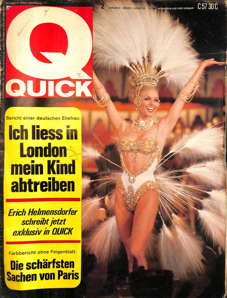 QUICK – Nr.2 – 7 Januar 1970 – Erhard Eppler – Ernst Benda – Elliot Gould – Jimmy Gerrard NDR100811 - 1