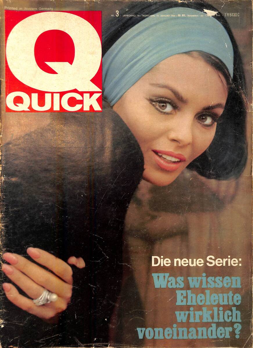 QUICK – Nr.3 – 17 Januar 1965 – Dr. Peter Bender – Daliah Lavi – Hans-Jürgen Bäumler schreibt einen offenen Brief an Marika Kilius-Zahn NDR100789 - 1
