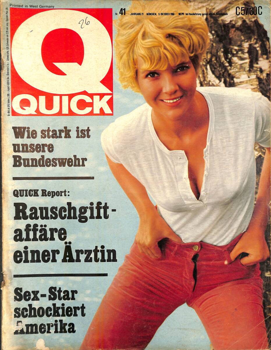 QUICK – Nr.41 – 9 Oktober 1968 – Polizei dankt mit Gold – Prinz Albert – Christa und Karl Lehmann NDR100788 - 1