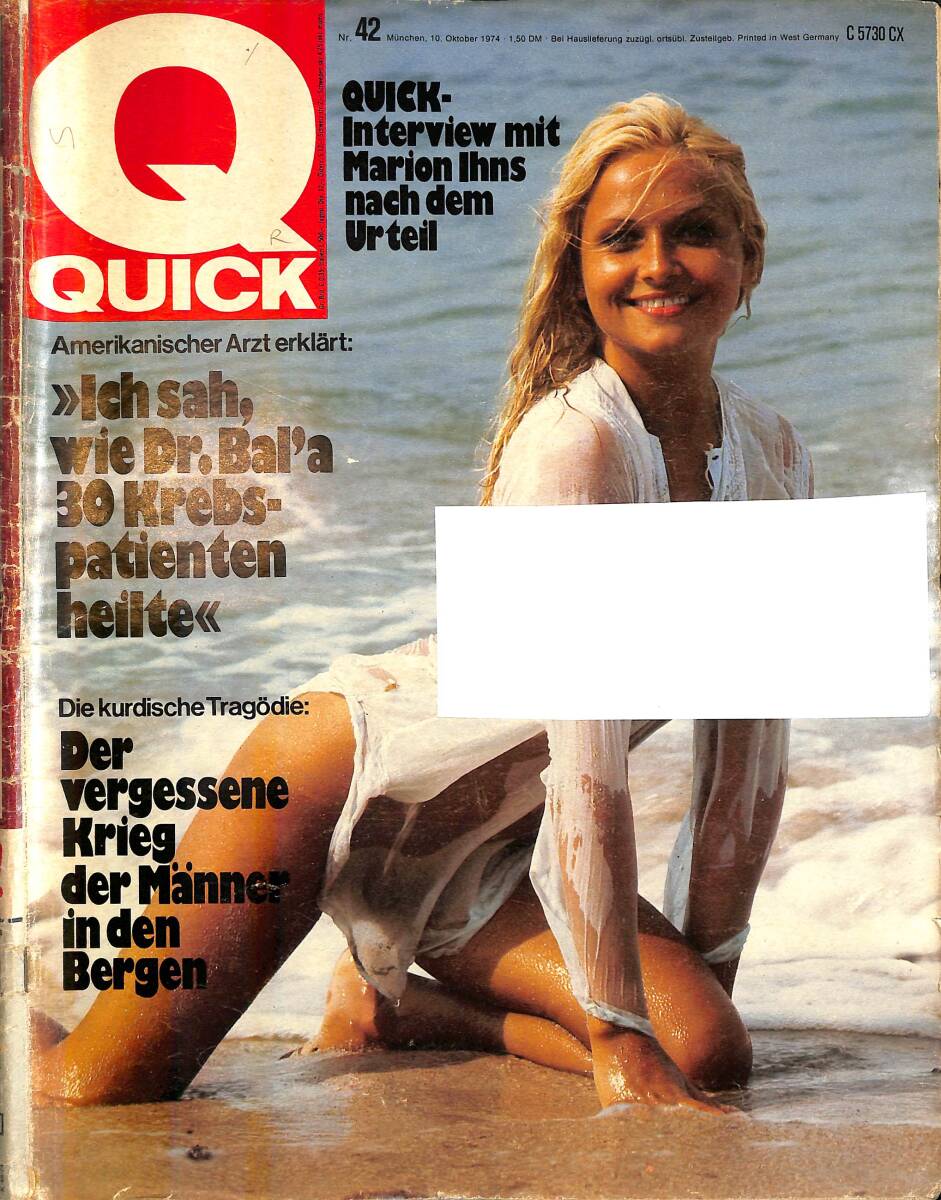 QUICK – Nr.42 – 10 Oktober 1974 – Josef Erti – Assad Hamie – Ali M. Thass – Rida Bouery – Judy Anderson NDR100830 - 1