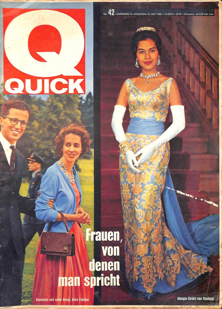QUICK – Nr.42 – 15 Oktober 1960 – Cover: Königin Sirikit von Thailand - Carl Kaufmann: Rom War eine Reise wert NDR100414 - 1