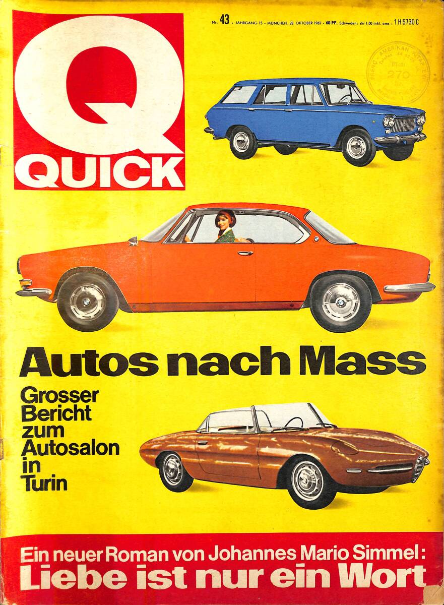 QUICK – Nr.43 – 28 Oktober 1962 – Brigitte Franke erzählt – Matthias Walden – Grace Bumbry NDR100835 - 1