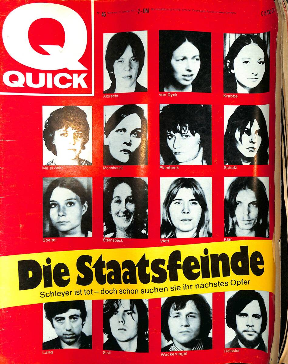QUICK – Nr.45 – 27 Oktober 1977 – Elke Sommer – Roy Catchpole – Cathy Rossington – Heidrun Hofer – Liz Taylor NDR100810 - 1